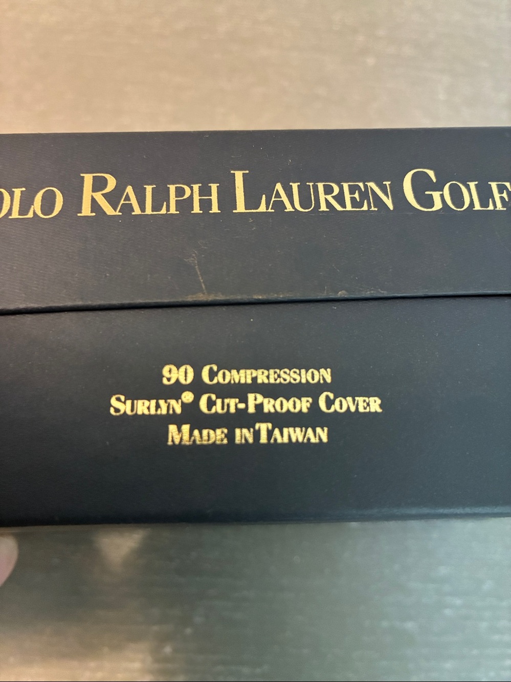 NIB VINTAGE POLO RALPH LAUREN 6 WHITE SURLYN 90 COMPRESSION GOLF BALLS BOX SET - Picture 6 of 8